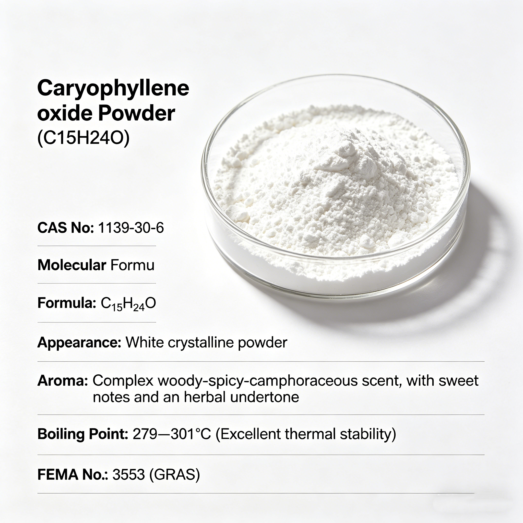Caryophyllene oxide Key Characteristics