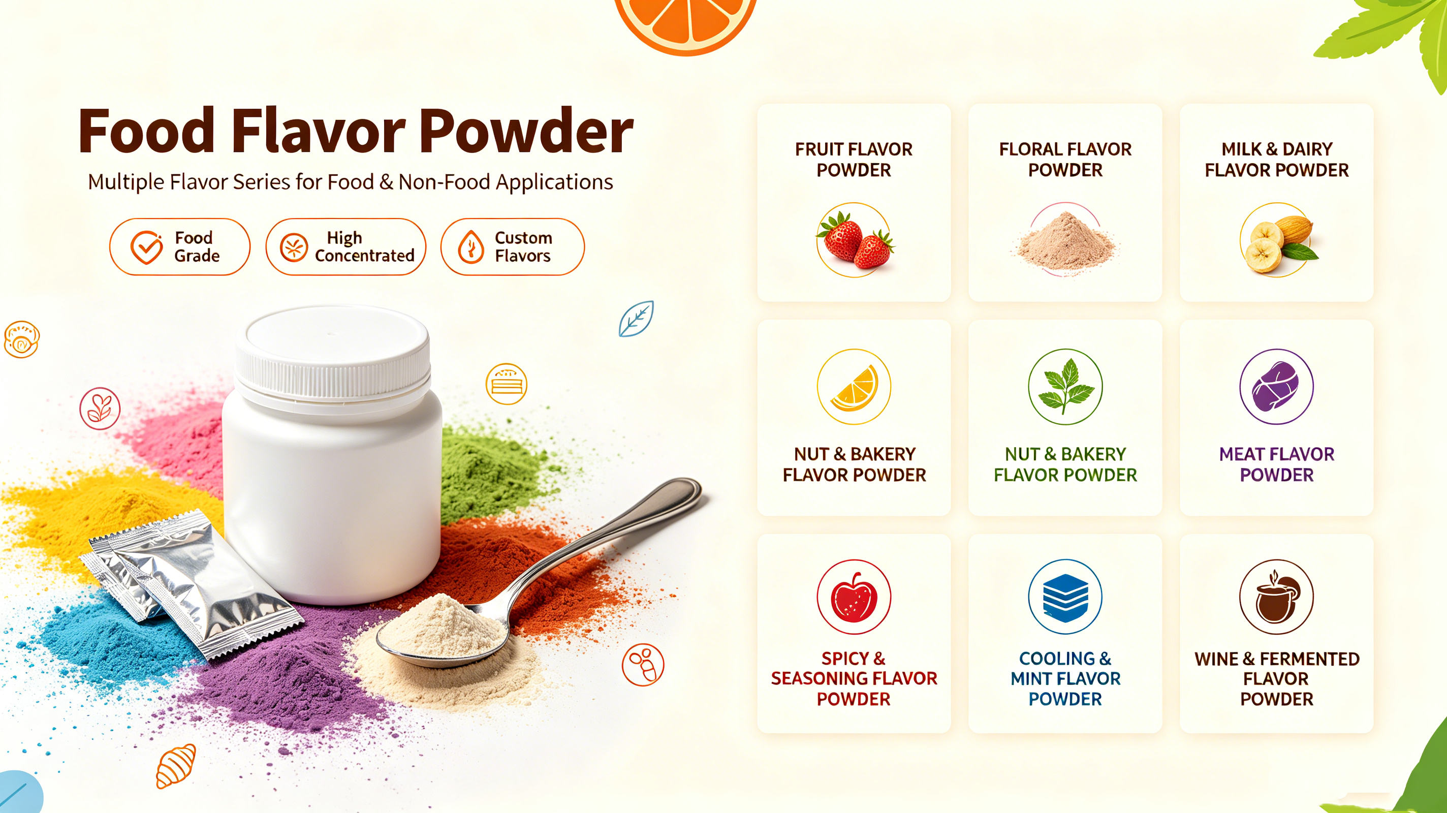 Powder Food Flavor Essences kind